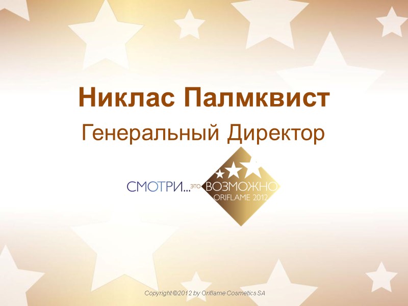 Никлас Палмквист Генеральный Директор